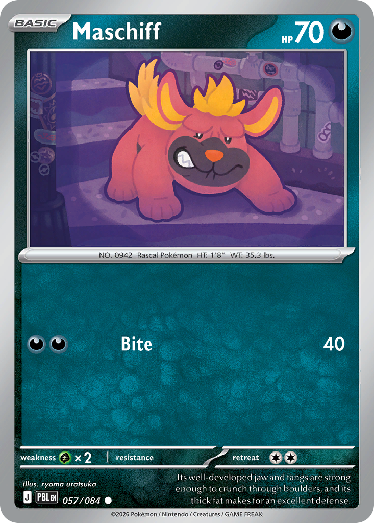 Maschiff – Pitch Black 057/084 Pokémon card