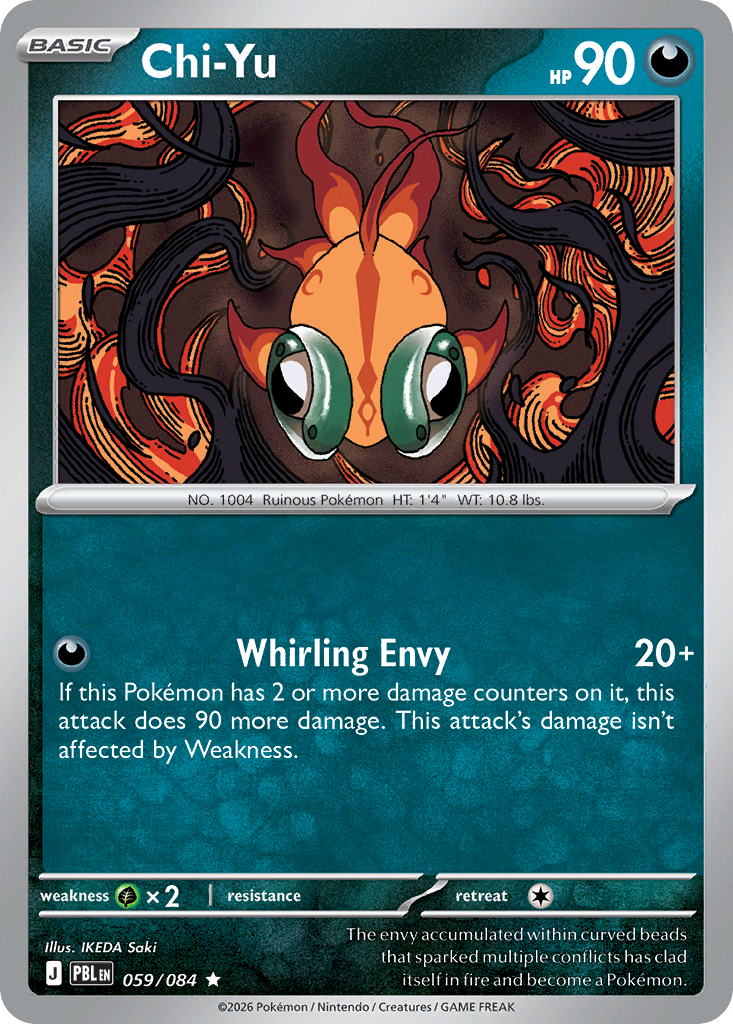 Chi-Yu – Pitch Black 059/084 Pokémon card