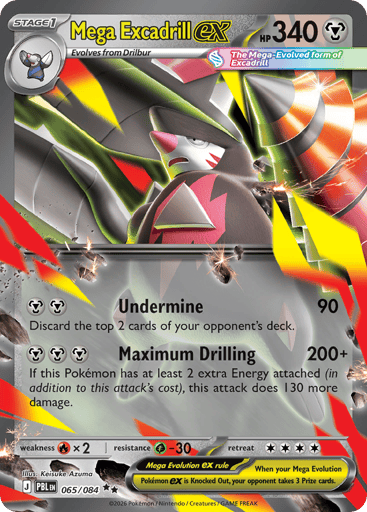 Mega Excadrill ex - Pitch Black 65