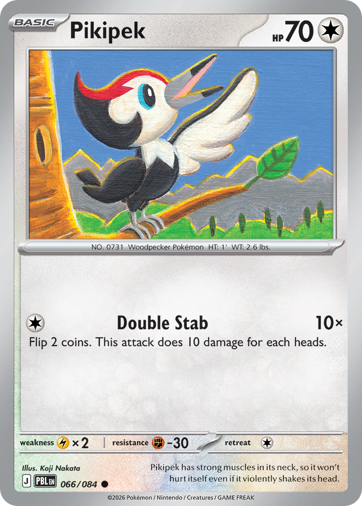 Pikipek – Pitch Black 066/084 Pokémon card