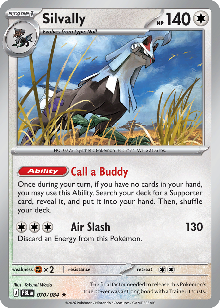Silvally – Pitch Black 070/084 Pokémon card