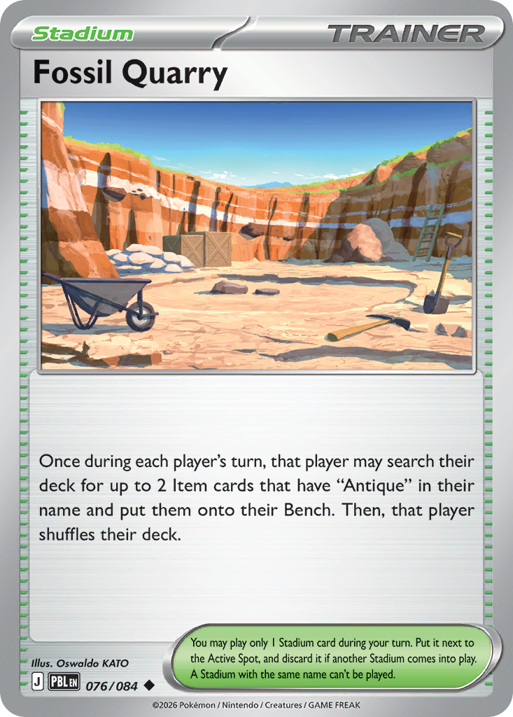 Fossil Quarry – Pitch Black 076/084 Pokémon card