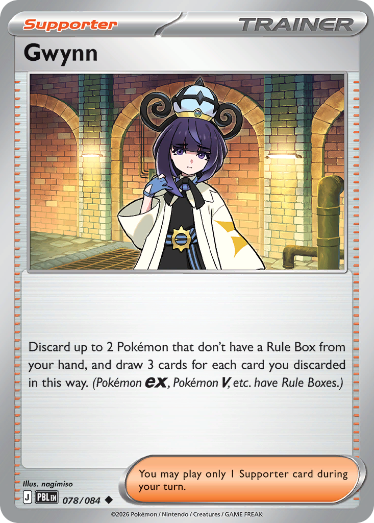 Gwynn – Pitch Black 078/084 Pokémon card