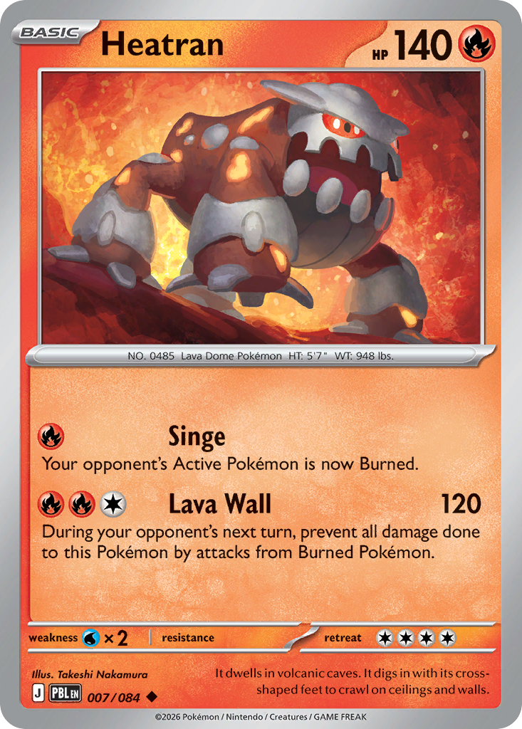 Heatran – Pitch Black 007/084 Pokémon card