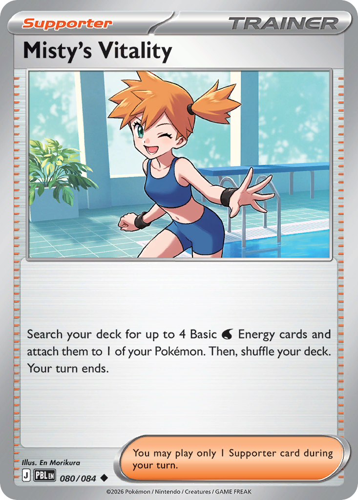Misty's Vitality – Pitch Black 080/084 Pokémon card