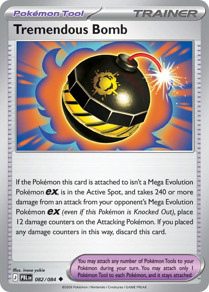 Tremendous Bomb – Pitch Black 082/084 Pokémon card