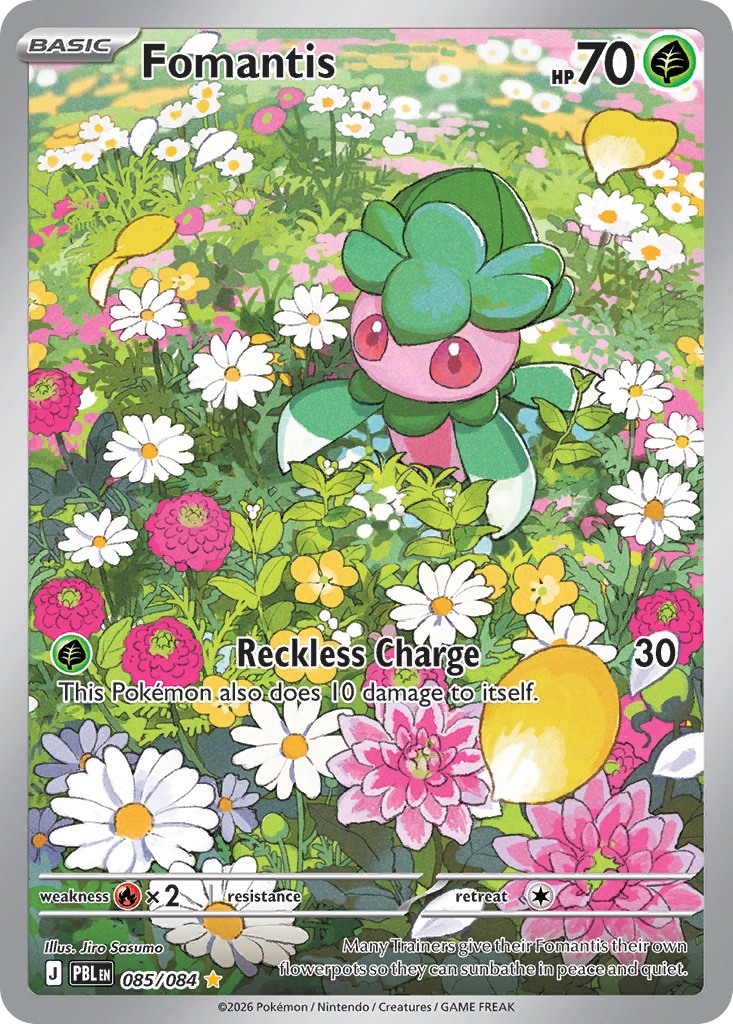 Fomantis – Pitch Black 085/084 Pokémon card