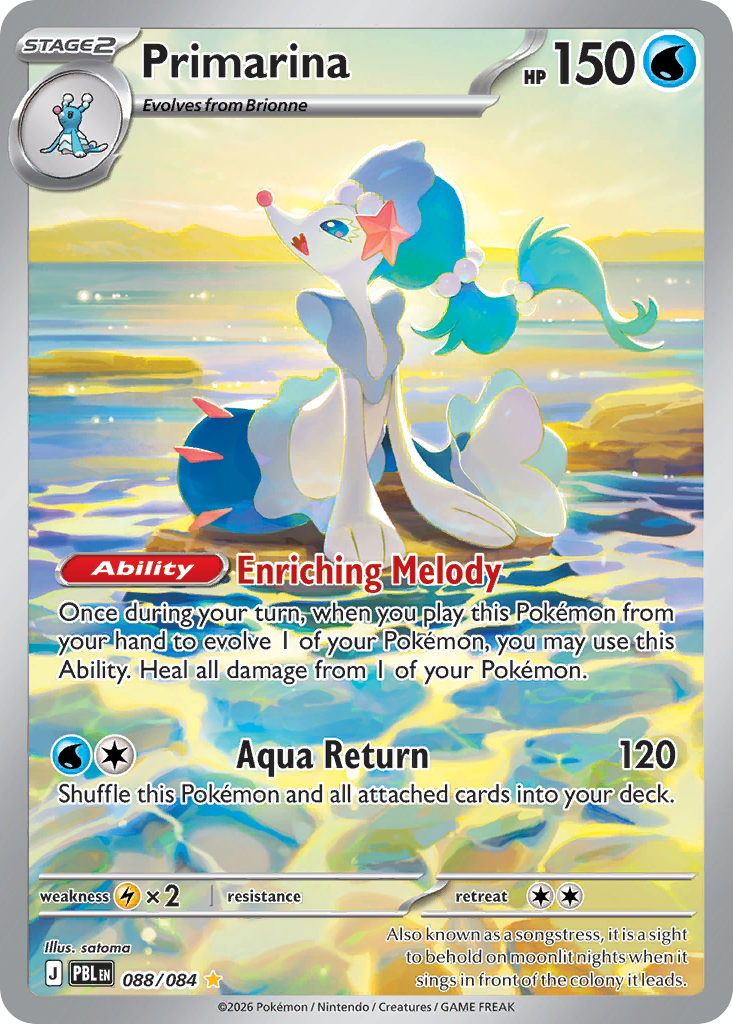 Primarina – Pitch Black 088/084 Pokémon card