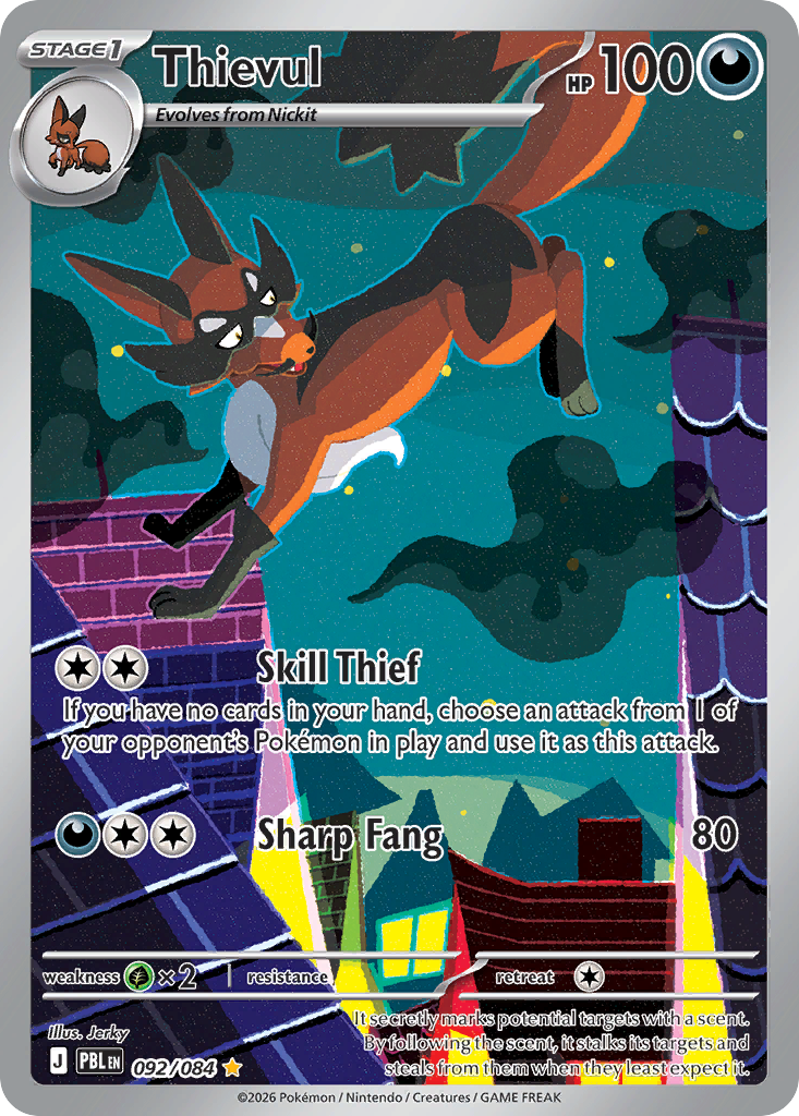 Thievul – Pitch Black 092/084 Pokémon card