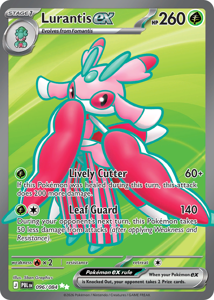Lurantis ex – Pitch Black 096/084 Pokémon card