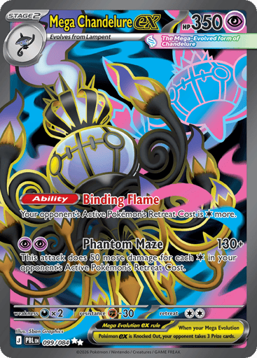 Mega Chandelure ex - Pitch Black 99