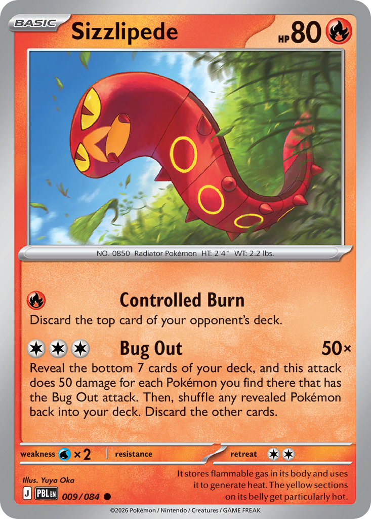 Sizzlipede – Pitch Black 009/084 Pokémon card