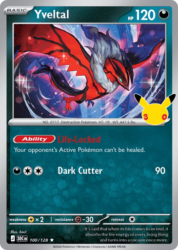 Yveltal - 30th Celebration 100