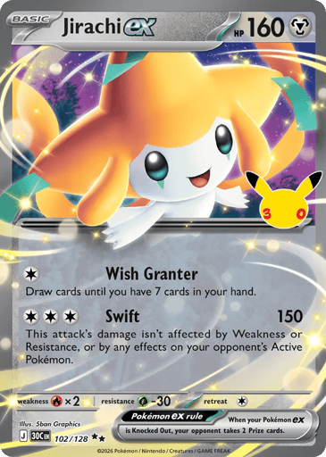 Jirachi ex - 30th Celebration 102