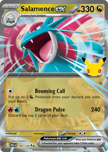 Salamence ex - 30th Celebration 109