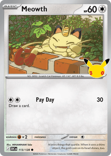 Meowth - 30th Celebration 113
