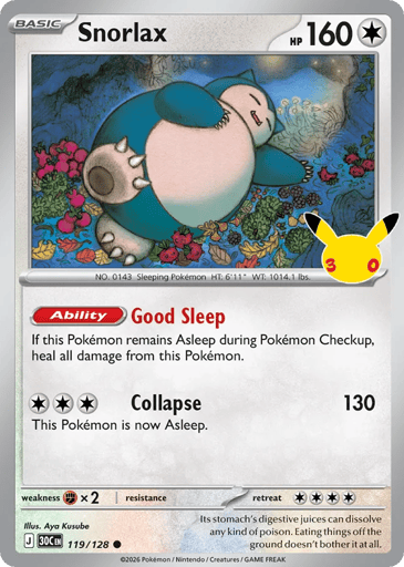 Snorlax - 30th Celebration 119