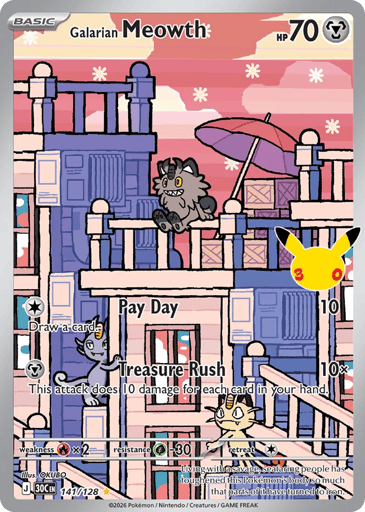 Galarian Meowth - 30th Celebration 141