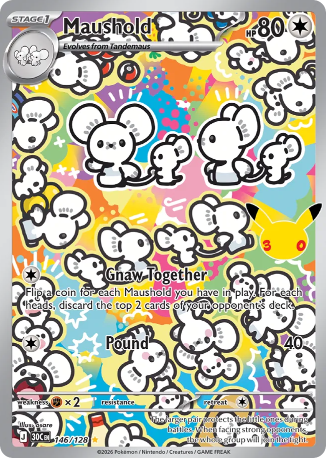 Maushold – 30th Celebration 146/128 Pokémon card