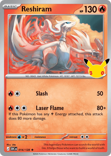 Reshiram - 30th Celebration 14