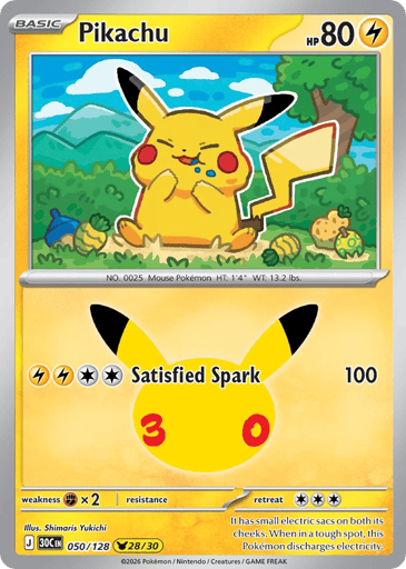 Pikachu - 30th Celebration 50