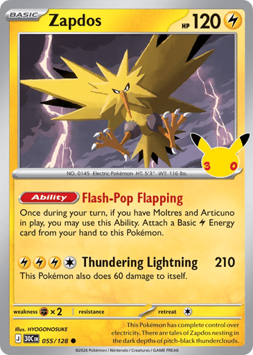 Zapdos - 30th Celebration 55