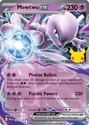 Mewtwo ex - 30th Celebration 64
