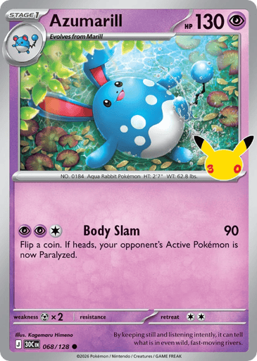 Azumarill - 30th Celebration 68
