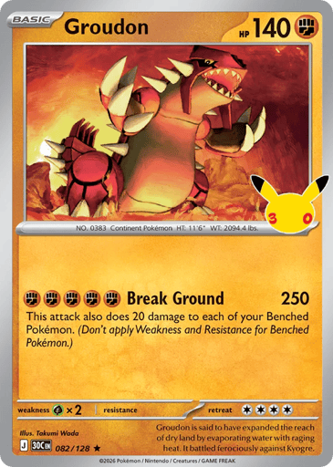 Groudon - 30th Celebration 82