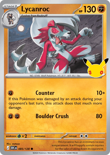 Lycanroc - 30th Celebration 85