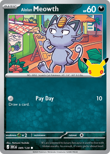 Alolan Meowth - 30th Celebration 89