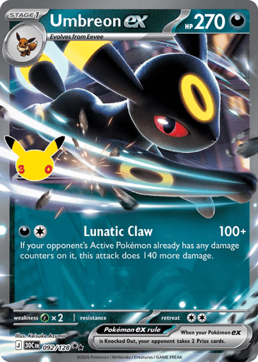 Umbreon ex - 30th Celebration 92