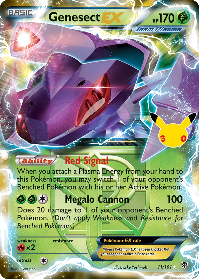 Genesect-EX – 30th Celebration: Classic Collection 11/101 Pokémon card
