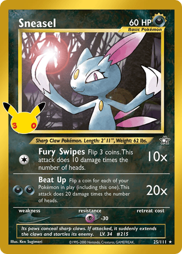 Sneasel - 30th Celebration: Classic Collection 25