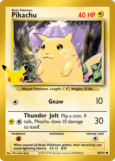 Pikachu - 30th Celebration: Classic Collection 58