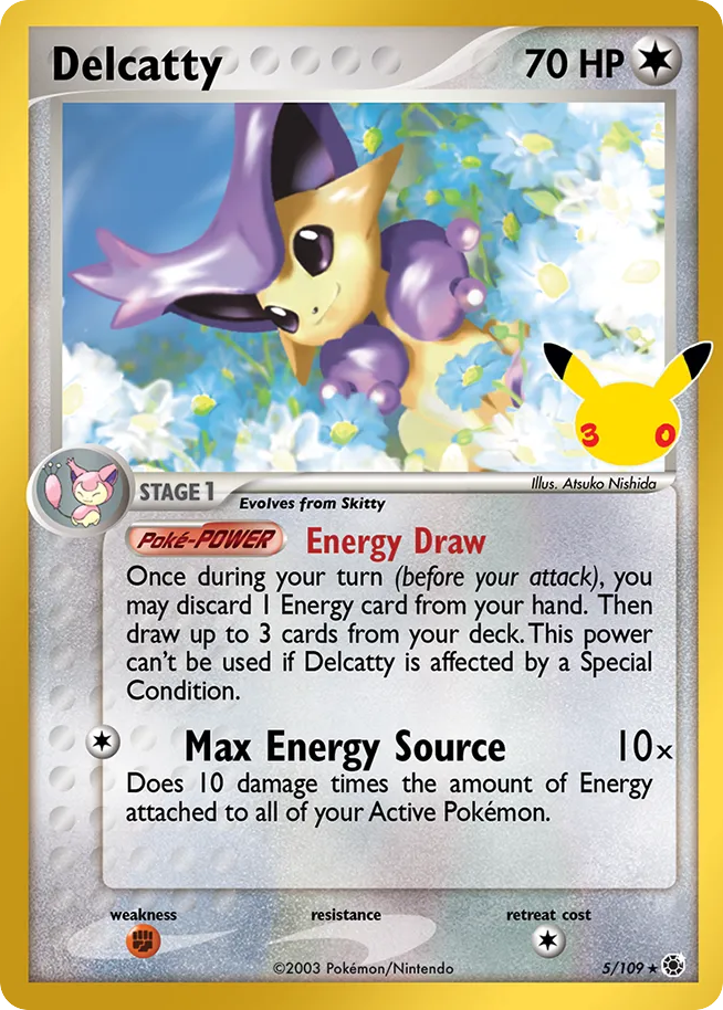 Delcatty – 30th Celebration: Classic Collection 5/109 Pokémon card