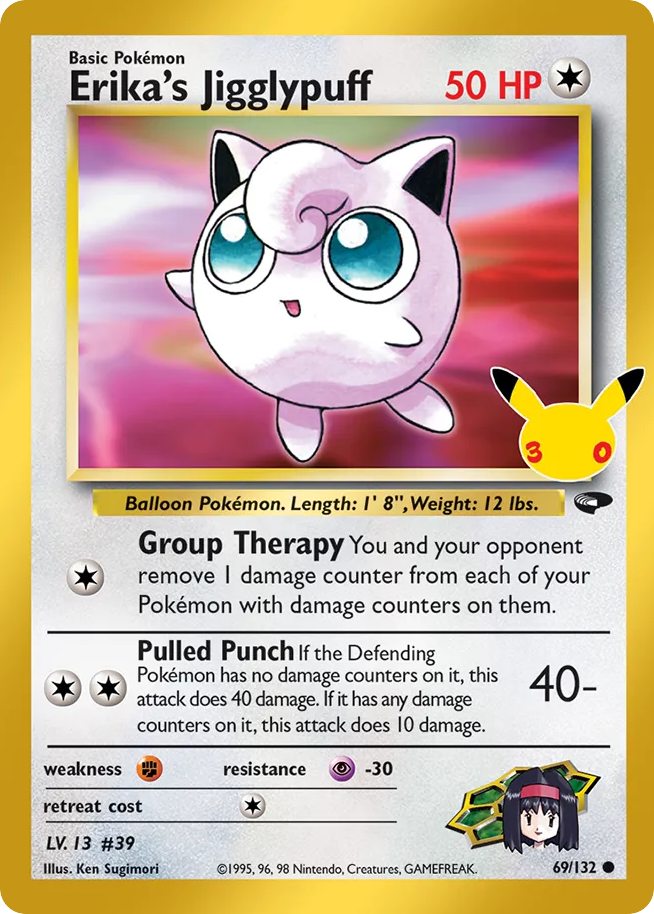 Erika's Jigglypuff – 30th Celebration: Classic Collection 69/132 Pokémon card