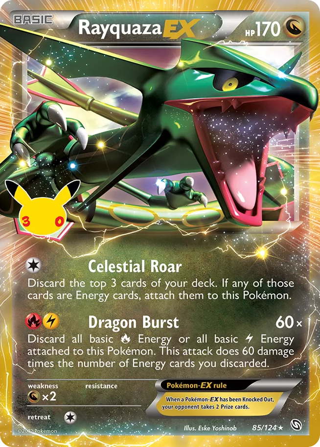 Rayquaza-EX – 30th Celebration: Classic Collection 85/124 Pokémon card
