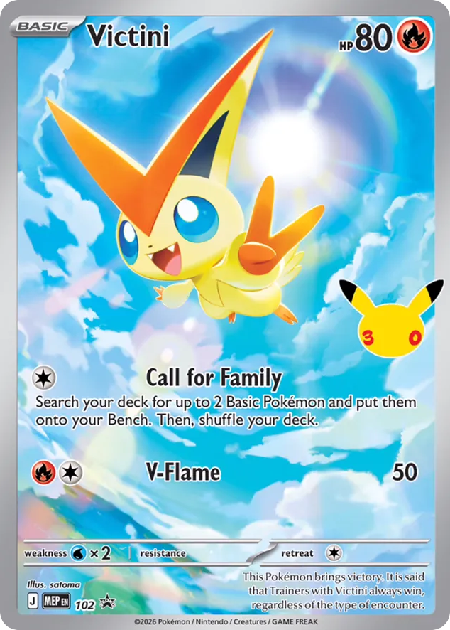 Victini – Mega Evolution Black Star Promos 102 Pokémon card