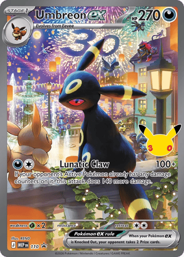 Umbreon ex - Mega Evolution Black Star Promos 110