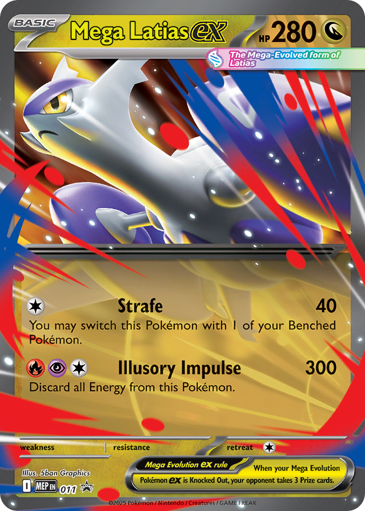 Mega Latias ex – Mega Evolution Black Star Promos 011 Pokémon card