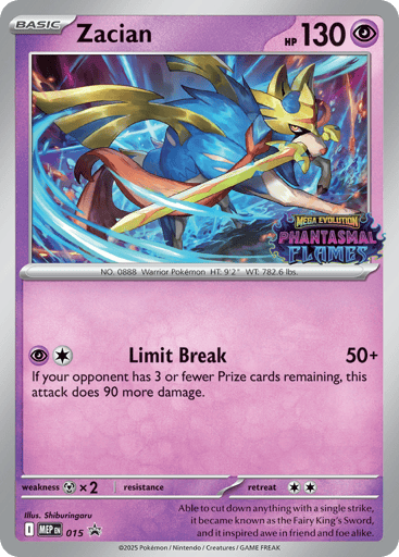 Zacian - Mega Evolution Black Star Promos 15