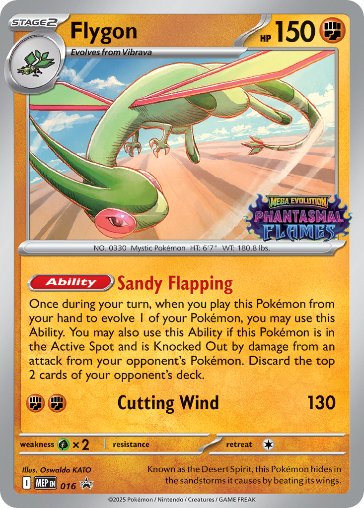 Flygon – Mega Evolution Black Star Promos 016 Pokémon card