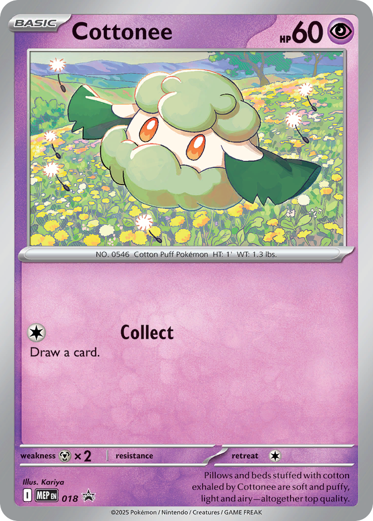 Cottonee – Mega Evolution Black Star Promos 018 Pokémon card