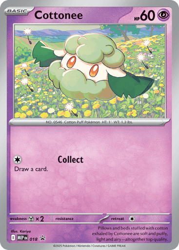 Cottonee - Mega Evolution Black Star Promos 18