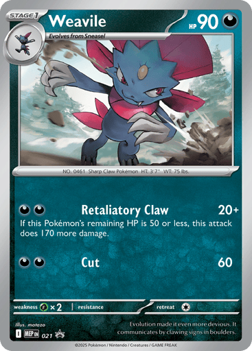 Weavile - Mega Evolution Black Star Promos 21