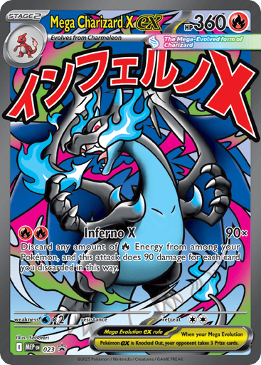 Mega Charizard X ex - Mega Evolution Black Star Promos 23