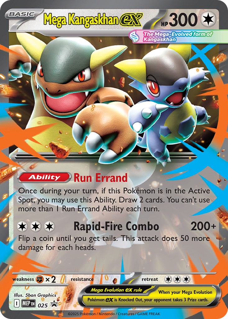 Mega Kangaskhan ex – Mega Evolution Black Star Promos 025 Pokémon card