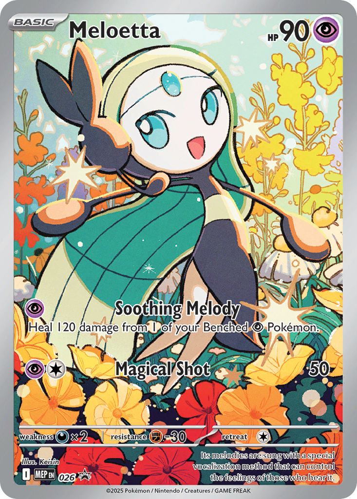 Meloetta – Mega Evolution Black Star Promos 026 Pokémon card