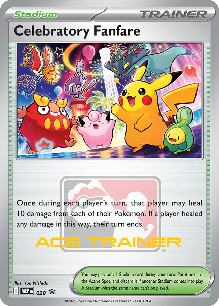Celebratory Fanfare – Mega Evolution Black Star Promos 028 Pokémon card
